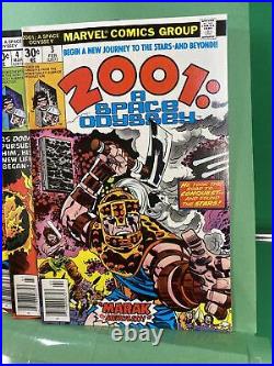 1976 Marvel Comics 2001, A Space Oddysey Vol. 1, No. 1-9 Plus Extra #8