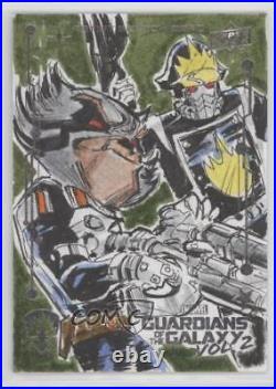 2017 Marvel Guardians of the Galaxy Volume 2 Sketch Cards 1/1 Geoffrey Gwin p1l