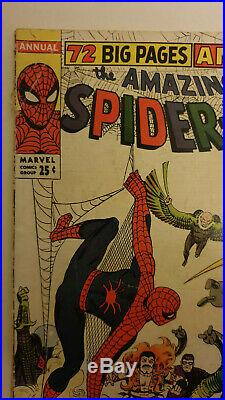 AMAZING SPIDER-MAN Vol. 1 ANNUAL #1 1st Sinister Six 1964 Marvel Comics