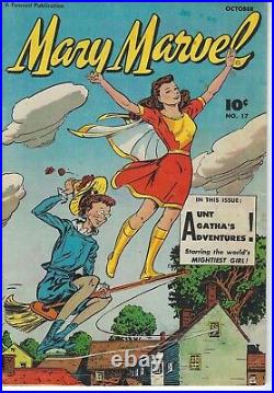 Adventures MARY MARVEL COMICS Oct 1947 Vol 3 No 17 Fawcett Publications USA