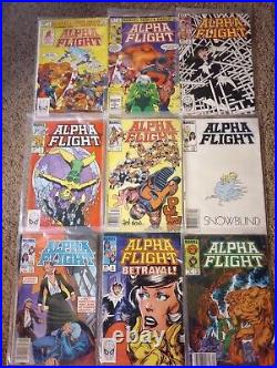 Alpha Flight Vol. 1 Huge lot, over 100 issues (Marvel Comics August 1983-1994)