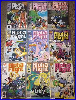 Alpha Flight Vol. 1 Huge lot, over 100 issues (Marvel Comics August 1983-1994)