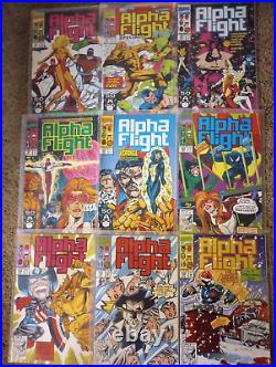 Alpha Flight Vol. 1 Huge lot, over 100 issues (Marvel Comics August 1983-1994)