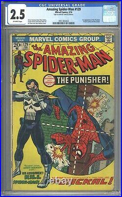 Amazing Spider-Man #129 Vol 1 CGC 2.5 Nice Book 1st App of the Punisher
