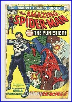 Amazing Spider-Man #129 Vol 1 Nice Low Grade but Complete 1st App of Punisher