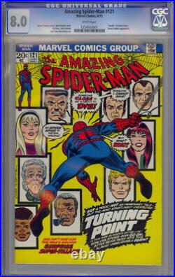 Amazing Spider-Man Vol 1, Marvel 1969 #121 Death of Gwen Stacy- CGC 8.0