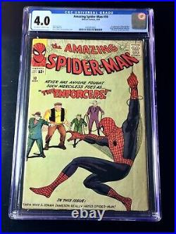 Amazing Spider-Man vol. 1 issue #10 March 1964 First Enforcers Appearance CGC 4.0