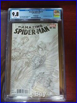 Amazing Spider-man Vol # 4 Issue # 1 CGC 9.8 Marvel Ross Sketch 1100 Cover
