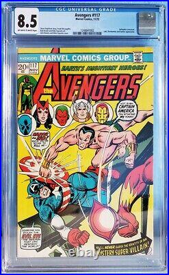 Avengers Vol 1 #117 (Marvel Comics 1973) CGC-graded VF+ Defenders John Romita