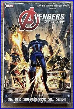 Avengers by Jonathan Hickman Omnibus Vol 1 & 2 HC Hardcover Lot, Sealed, Marvel