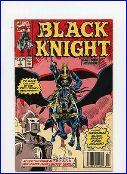 Black Knight Vol 2 #1 2 3 4 SET 1990 Newsstand Marvel Comics 1st Print Key Issue
