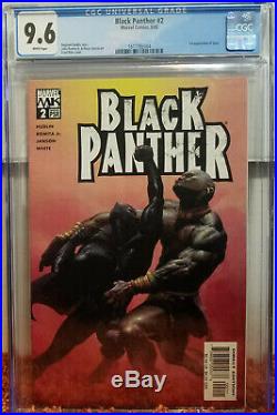 Black Panther #2 (2005, Marvel) CGC 9.6 NM+ Vol 3 1st App of Shuri! White Pages