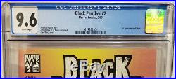 Black Panther #2 (2005, Marvel) CGC 9.6 NM+ Vol 3 1st App of Shuri! White Pages