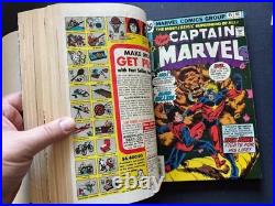 Bound Volume Captain Marvel 1 Thru 21 Complete Nm & Pbv 37 Thru 62 Thanos Thor