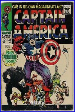 CAPTAIN AMERICA vol. #1 (tos #100) or issue #1 kirby art KEY ISSUE