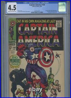 Captain America Vol 1 #100 1968 CGC 4.5