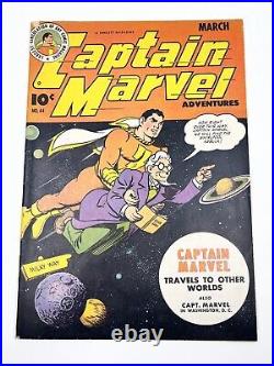 Captain Marvel Adventures #44 Vol 8 VG Mr. Mind Fawcett Comics 1945