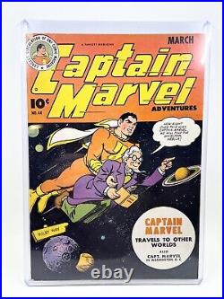 Captain Marvel Adventures #44 Vol 8 VG Mr. Mind Fawcett Comics 1945