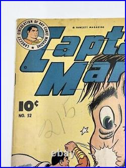 Captain Marvel Adventures #52 Vol 9 VG Shazam Fawcett Comics 1946