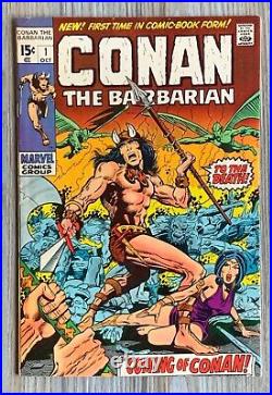 Conan The Barbarian vol 1 #1, 1970 series. Nice Copy