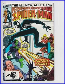 DOUBLE COVER MISPRINT-SPECTACULAR SPIDER-MAN VOL. 1, #108 (1985) NM or Better