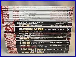 Deadpool TPB Lot of 26 Marvel Comics Cable Ultimate Collection vol 1-3 Xmen