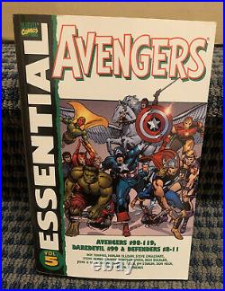 Essential AVENGERS Books (Lot of 9) Marvel Vol. 1 to 9 Trade Paperback B15