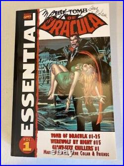 Essential Tomb of Dracula vol. 1 MARVEL Comics SIGNED Colan, Wolfman + 1, 2004