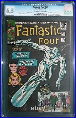 Fantastic Four #50 Vol 1 (1966) 3rd Silver Surfer App. SS vs Galactus-6.5 CGC