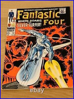 Fantastic Four Vol 1 #72 Ultra Rare Key Issue 1968 Silver Age Marvel Comic Fine+