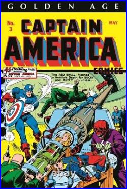 GOLDEN AGE CAPTAIN AMERICA OMNIBUS VOL #1 HARDCOVER Marvel Comics DM VARIANT HC
