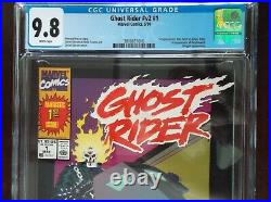 Ghost Rider Vol 2 #1 Cgc 9.8 1990 White Pages 1st App Dan Ketch And Deathwatch