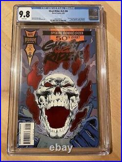Ghost Rider Vol 2 50 CGC 9.8 White Pages Marvel Red Foil Cover