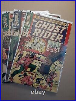 Ghost Rider comic lot 1967 #4, #5, #6 Dick Ayers art VG 3.0 4.0 VOL 1 LOT