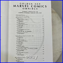 Golden Age Marvel Comics Omnibus Volume 1 2009 First Printing Hardcover