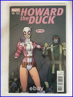 Howard the Duck Vol 6 #1 Ron Lim Incentive Gwenpool Variant Marvel 2016 NM