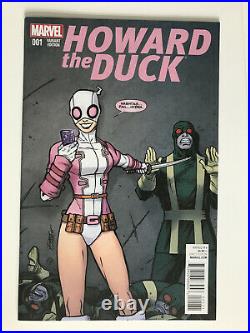 Howard the Duck Vol 6 #1 Ron Lim Incentive Gwenpool Variant Marvel Comics 2016