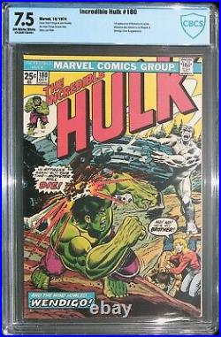 Incredible Hulk #180 Vol 2 1974 Cameo App Wolverine Marvel Stamp Included -7.5