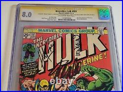 Incredible Hulk #181 Vol 1 CGC 8.0 SS Beautiful High Grade 1st App Wolverine