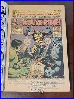 Incredible Hulk #181 Vol 1 Nice Mid Grade 1st App of Wolverine with Marvel Stamp