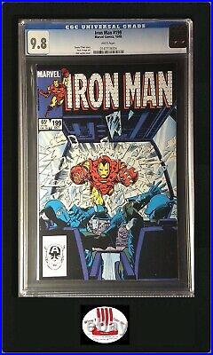 Iron Man vol 1 #199 CGC 9.8 Marvel 10/1985 White Pages Last Classic Armor