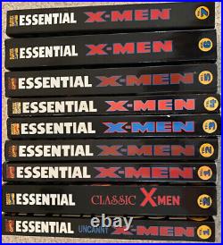 Lot Of 9 Marvel ESSENTIAL X-MEN Vol 1 2 3 4 5 6 7 + Classic 1 & 2 TPB Comics OOP