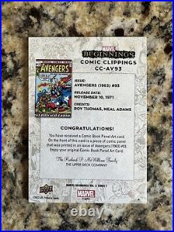 Marvel Beginnings Series 2 Volume 1 Comic Clippings CC-AV93 /65 Iron Man