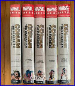 Marvel Comics CONAN OMNIBUS Volume #1 2 3 4 5 HC Global Shipping 4384 Pages