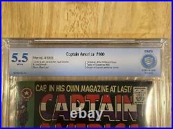 Marvel Comics Captain America #100 Vol 1 CBCS 5.5 with Black Panther! Silver Age