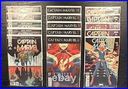 Marvel Comics Captain Marvel Vol. 10 (2016) #1-10, #125-129 Complete Set