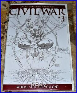 Marvel Comics Civil War Volume I 2006 Issues 1-7 Turner Sketch Variant 175 Set