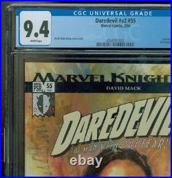 Marvel Comics Daredevil (vol. 2) #55 Newsstand Cgc 9.4 Echo Cover Mack