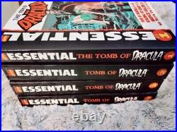 Marvel Comics Essential Tomb Of Dracula Volume 1-4 Big T Paperback 1, 2,3,4