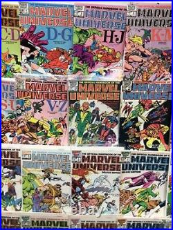 Marvel Comics Official Handbook Of The Marvel Universe Vol 1,2,3 Complete FN